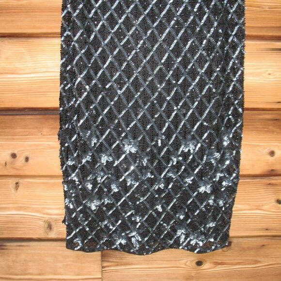 Mac Duggal 5776 Womens HIGH NECK DRESS W/ CRYSTAL FRINGE DETAIL - Picture 11 of 14